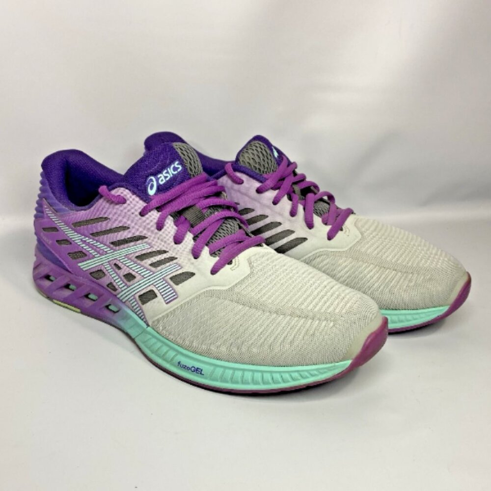 Asics Shoes Womens Purple FuseX Gel Running Training Sneakers T689N US Size 10